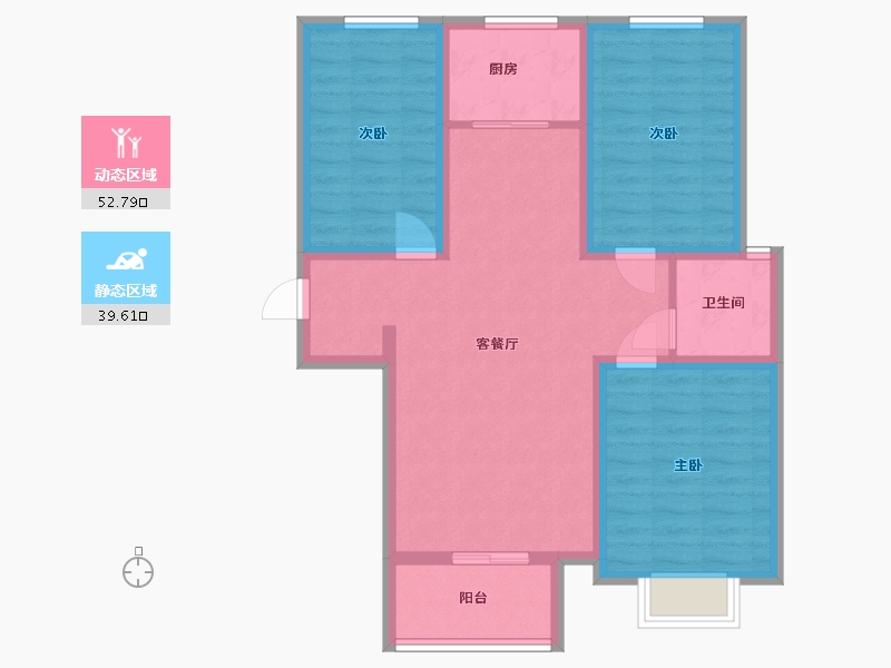 河北省-石家庄市-壹江城-东区-102.40-户型库-动静分区