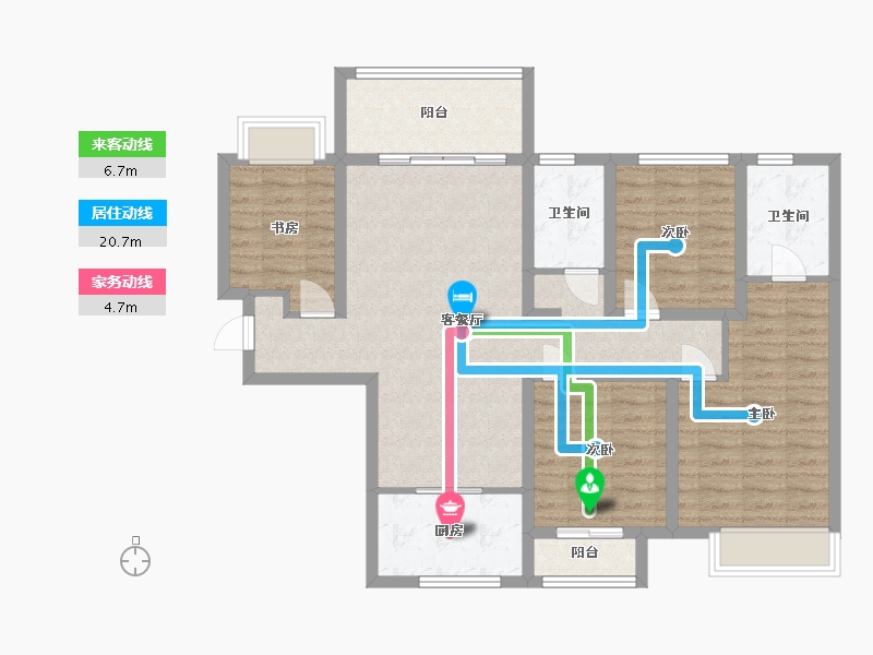 广东省-汕头市-上林府-101.60-户型库-动静线