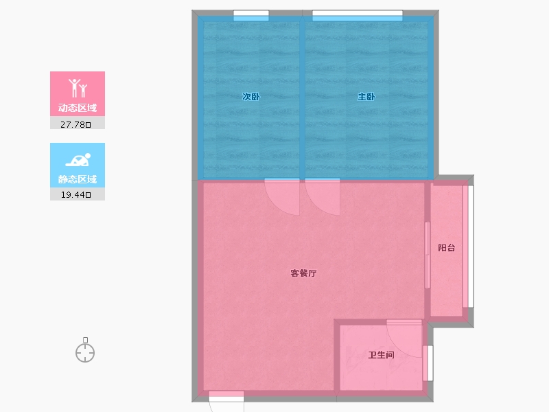 福建省-福州市-博仕后家园-B区-42.99-户型库-动静分区