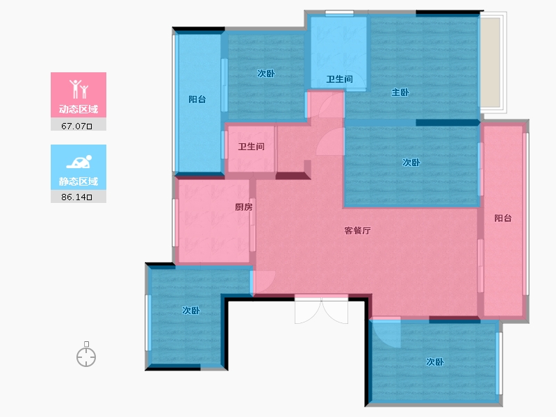 河南省-周口市-壹号院金尊府-138.00-户型库-动静分区