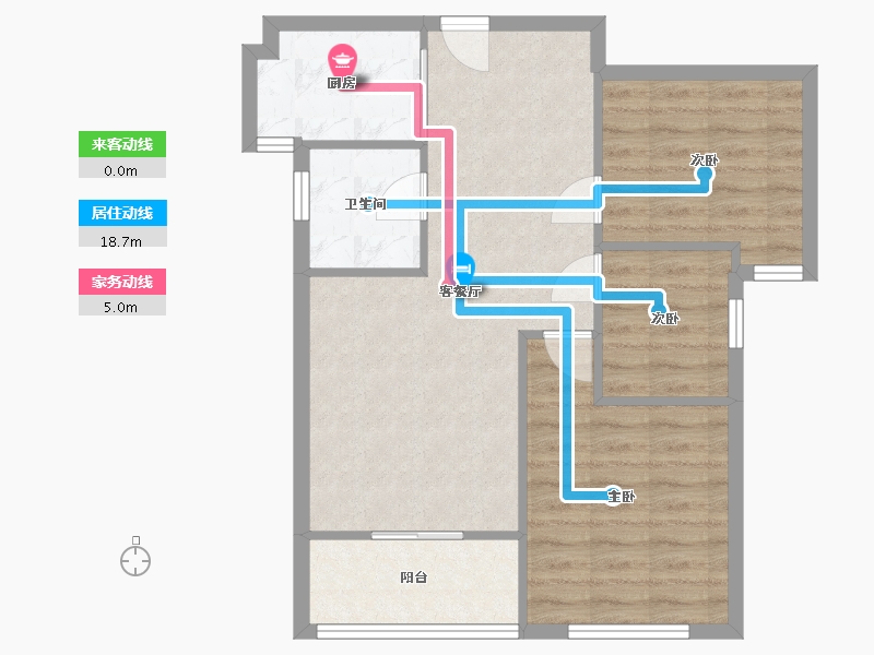 江苏省-苏州市-中南世纪城-72.00-户型库-动静线