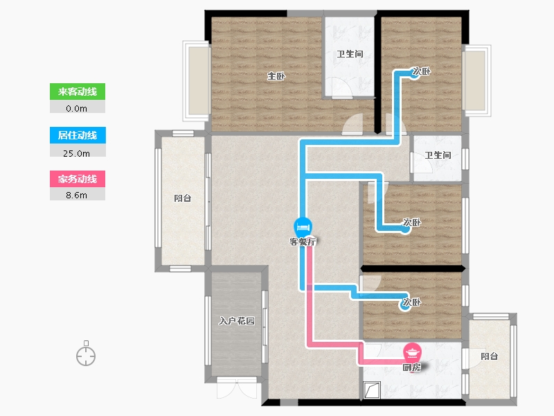 广西壮族自治区-南宁市-南湖名都广场-143.58-户型库-动静线