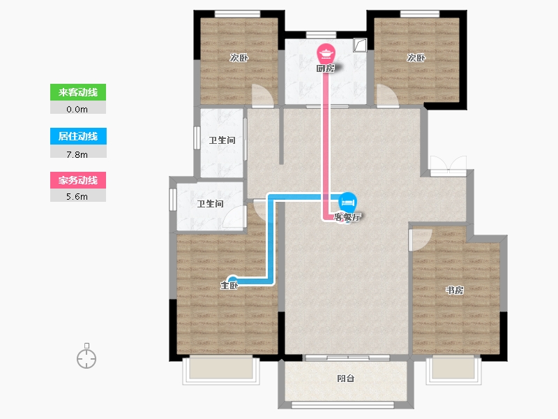 河南省-安阳市-嘉洲雅舍-117.77-户型库-动静线