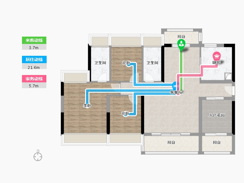 广东省-韶关市-保利中央公馆-101.38-户型库-动静线