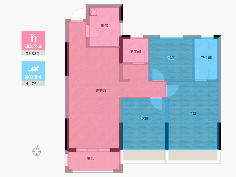 河南省-漯河市-苏荷象湾一号-87.00-户型库-动静分区