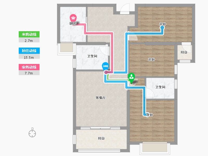 福建省-泉州市-仁和里小区-99.17-户型库-动静线