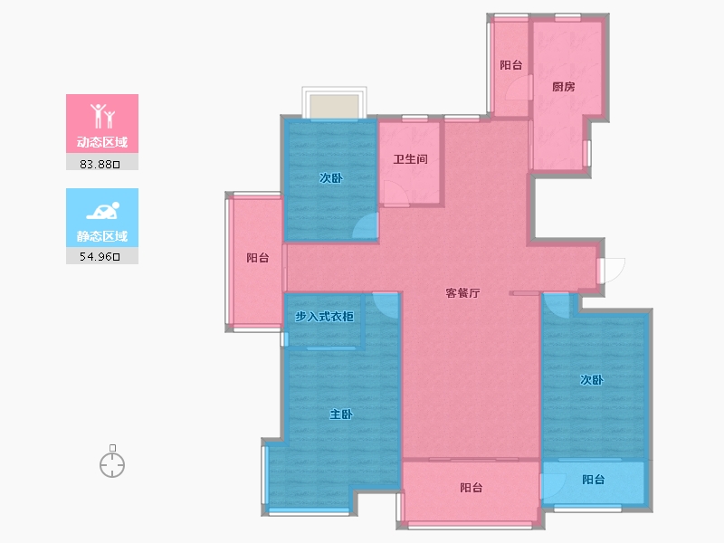 山东省-临沂市-广电小区-110.00-户型库-动静分区