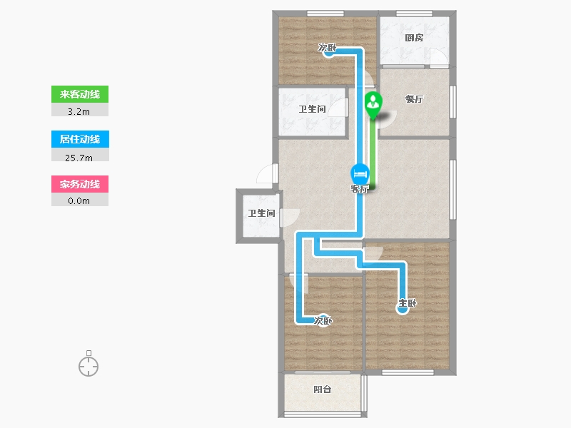 河南省-郑州市-天福苑-112.15-户型库-动静线