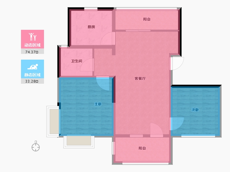 上海-上海市-东方丽都-97.00-户型库-动静分区