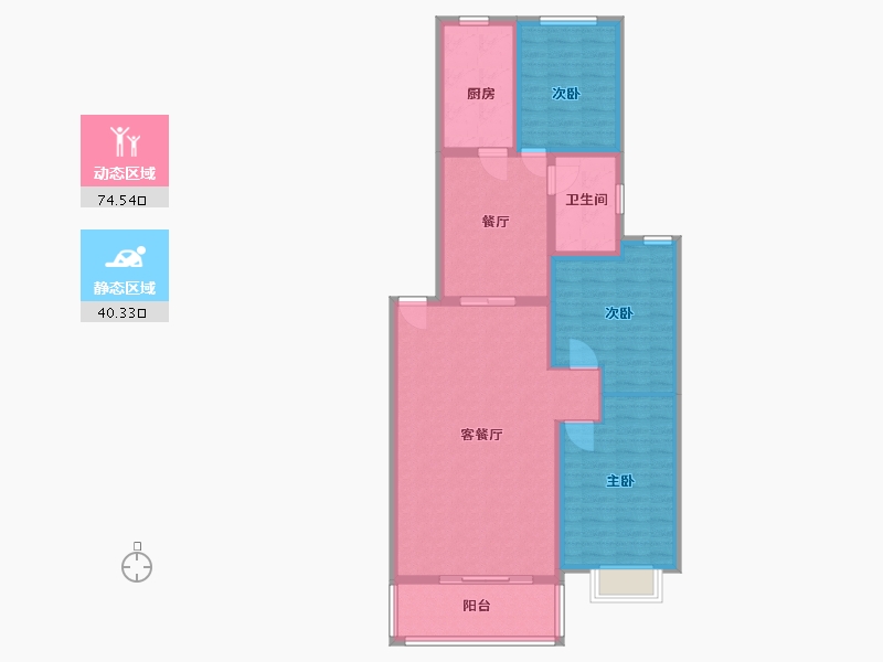 河北省-保定市-裕丰家园-一期-103.46-户型库-动静分区