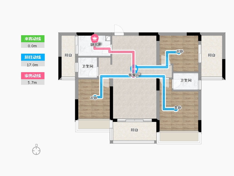 江西省-赣州市-翡翠城-79.20-户型库-动静线