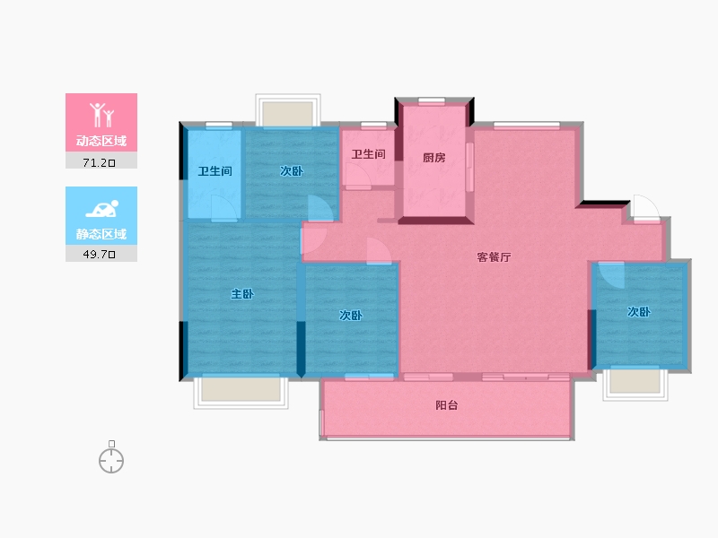 江西省-赣州市-伟峰天悦-115.00-户型库-动静分区