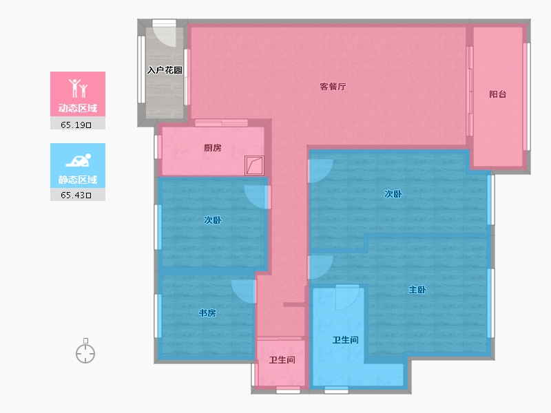 江西省-九江市-中辉国际-122.47-户型库-动静分区