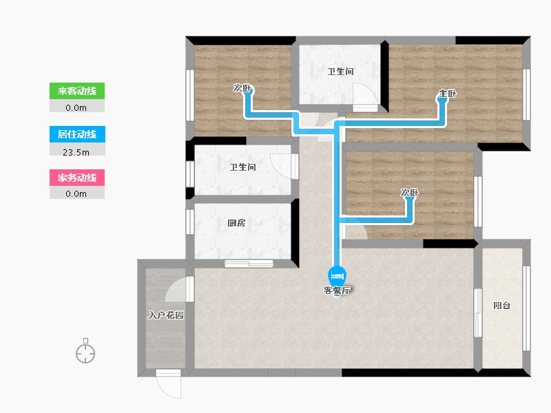 山东省-淄博市-齐耀花园-102.40-户型库-动静线