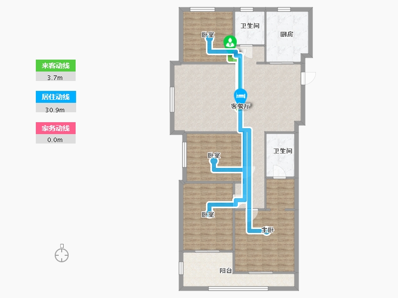 浙江省-湖州市-春天尚居-117.60-户型库-动静线