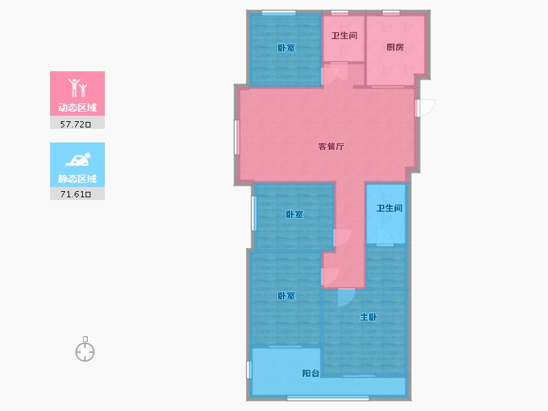 浙江省-湖州市-春天尚居-117.60-户型库-动静分区