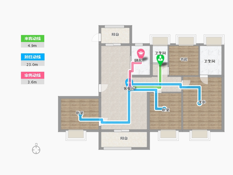 浙江省-温州市-碧桂园未领苑-112.40-户型库-动静线