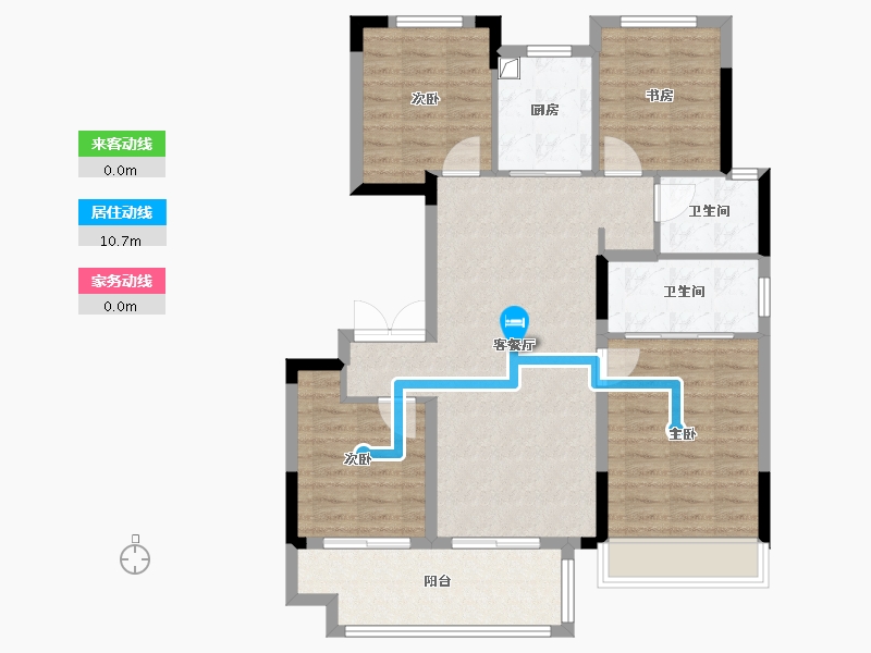 安徽省-宿州市-悦景府-95.20-户型库-动静线