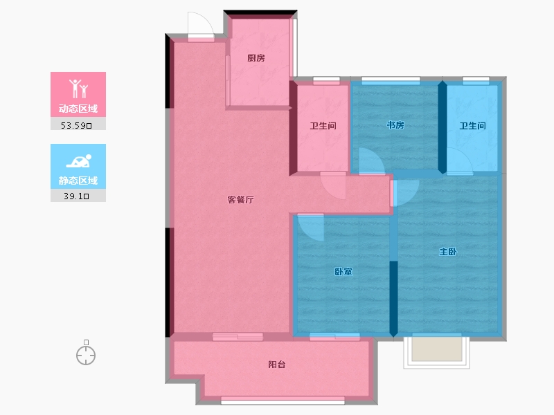 安徽省-宿州市-悦景府-82.40-户型库-动静分区