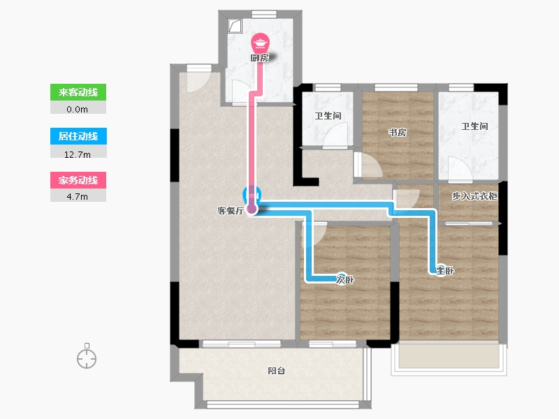 安徽省-宿州市-云湖悦-84.00-户型库-动静线