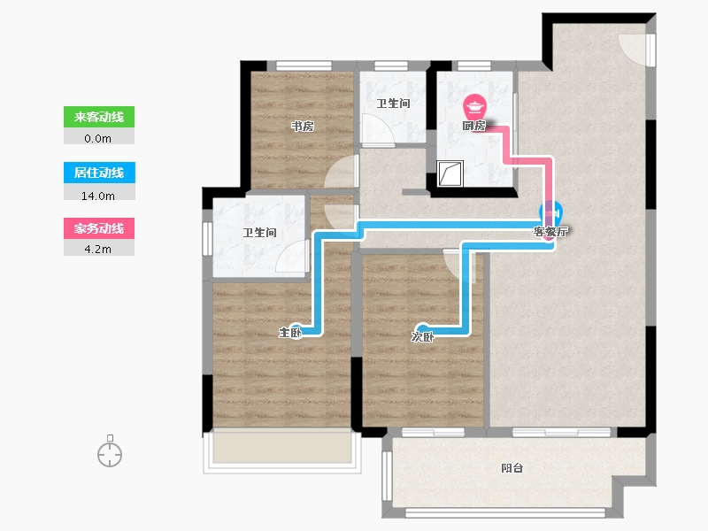 安徽省-宿州市-云湖悦-92.00-户型库-动静线