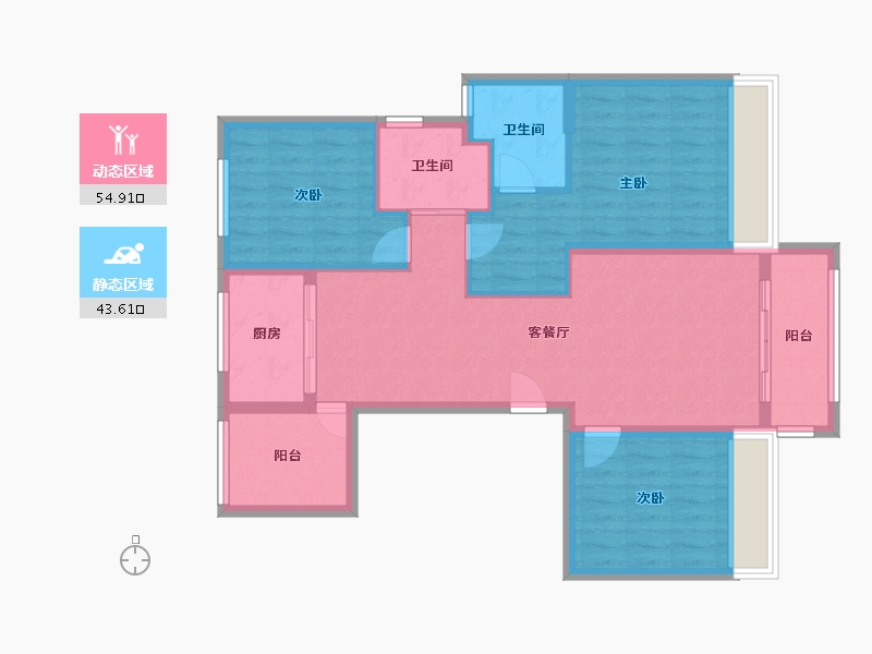 河南省-商丘市-兰园-88.00-户型库-动静分区