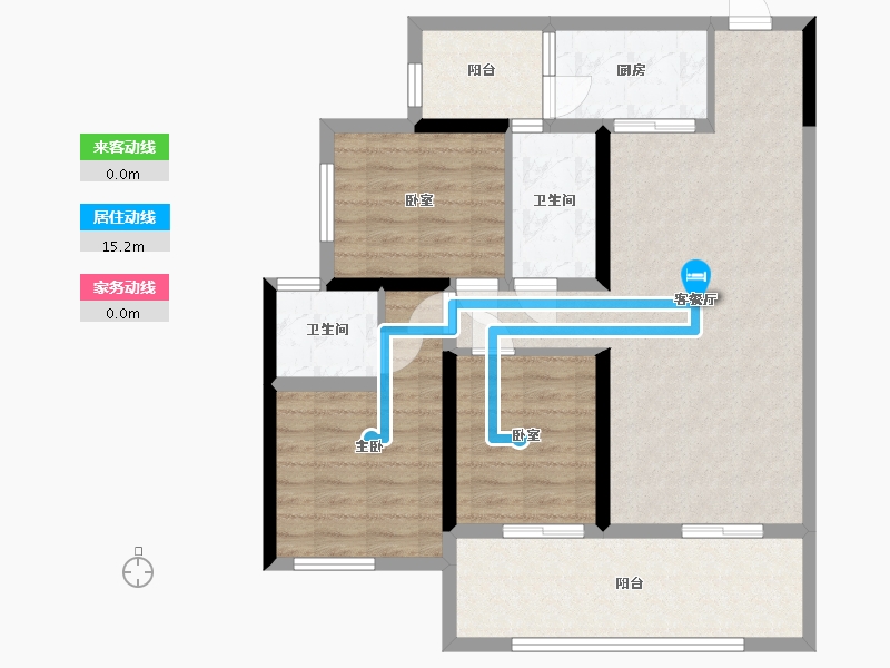 四川省-宜宾市-正和花园-93.50-户型库-动静线