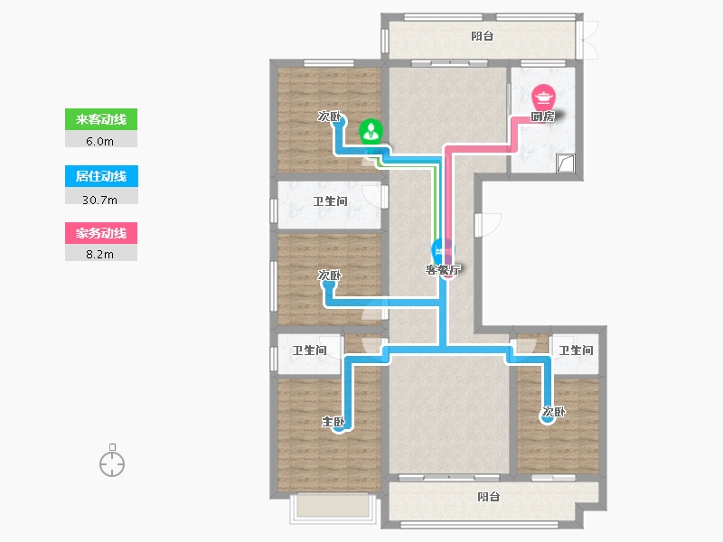 河南省-濮阳市-滨湖湾-160.00-户型库-动静线