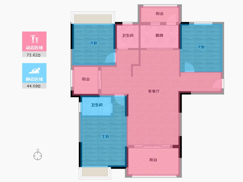 湖北省-宜昌市-御庭湾-113.46-户型库-动静分区