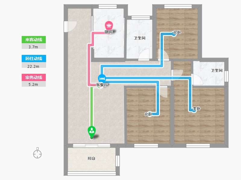 上海-上海市-江锦苑-77.00-户型库-动静线