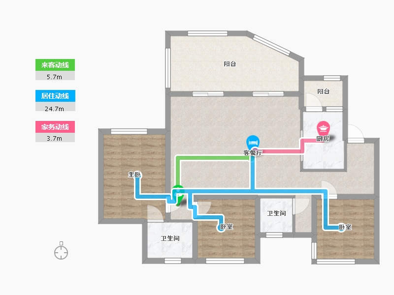 四川省-宜宾市-阳光大地-80.00-户型库-动静线