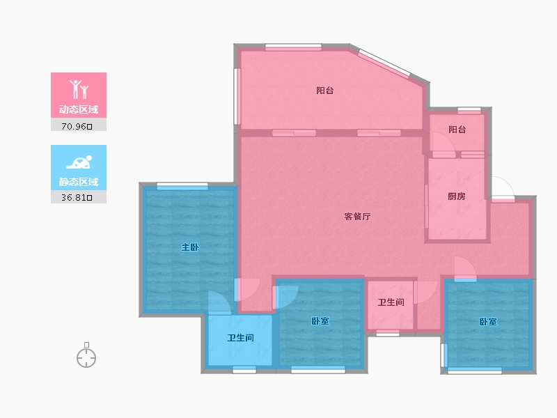 四川省-宜宾市-阳光大地-80.00-户型库-动静分区