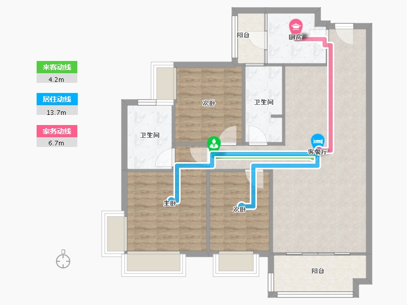 四川省-成都市-樟菊园-94.00-户型库-动静线