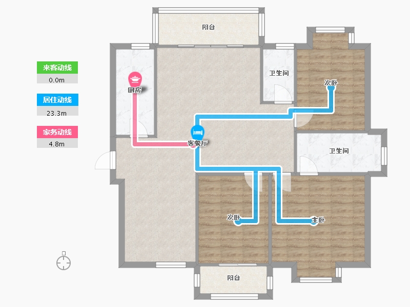 福建省-漳州市-白云小区-120.00-户型库-动静线