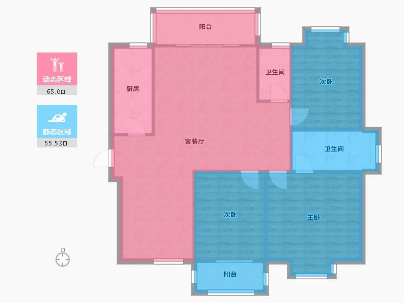 福建省-漳州市-白云小区-120.00-户型库-动静分区