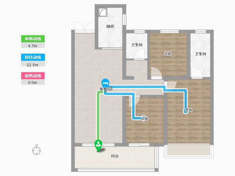 山西省-忻州市-秀容府-94.00-户型库-动静线