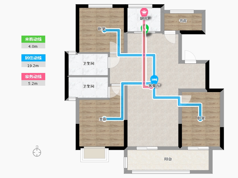 安徽省-宿州市-墨林廷苑-92.00-户型库-动静线