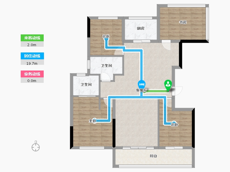 浙江省-温州市-永嘉新鸿万锦城-112.00-户型库-动静线