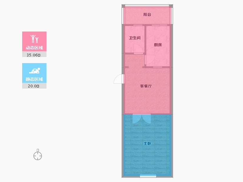 天津-天津市-桃花园东里小区-47.00-户型库-动静分区