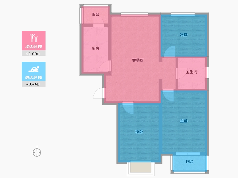 河北省-张家口市-彩虹城-80.24-户型库-动静分区