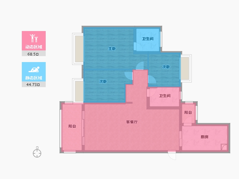 河南省-开封市-恒大帝景-101.60-户型库-动静分区