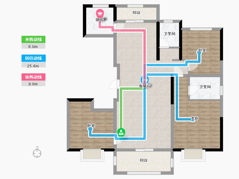 河南省-南阳市-兴达珑府-112.00-户型库-动静线