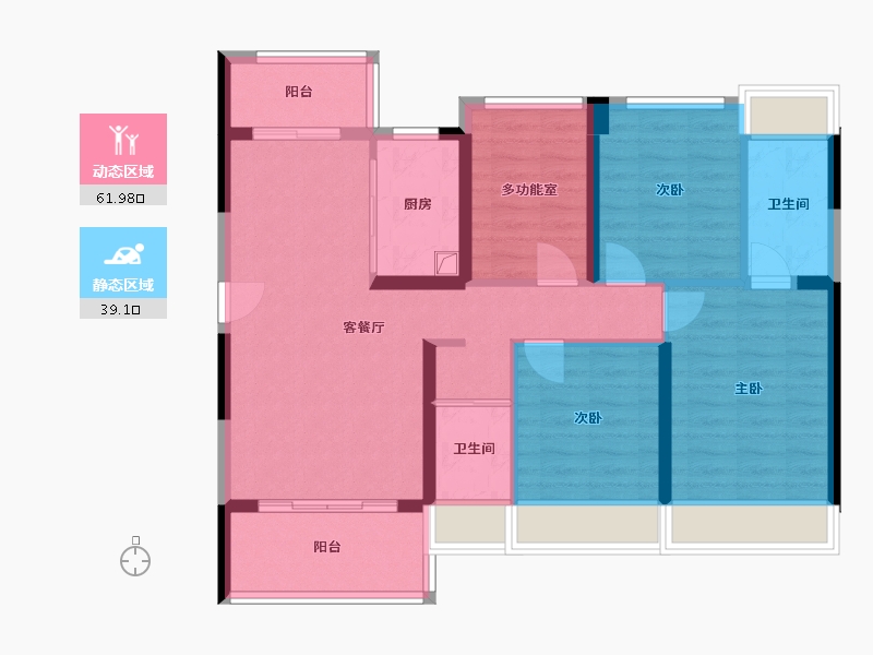 广西壮族自治区-来宾市-武宣碧桂园-95.00-户型库-动静分区