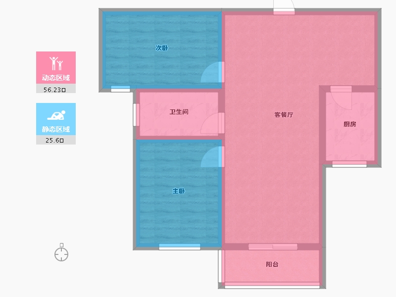 河北省-保定市-恒诚悦园-72.54-户型库-动静分区