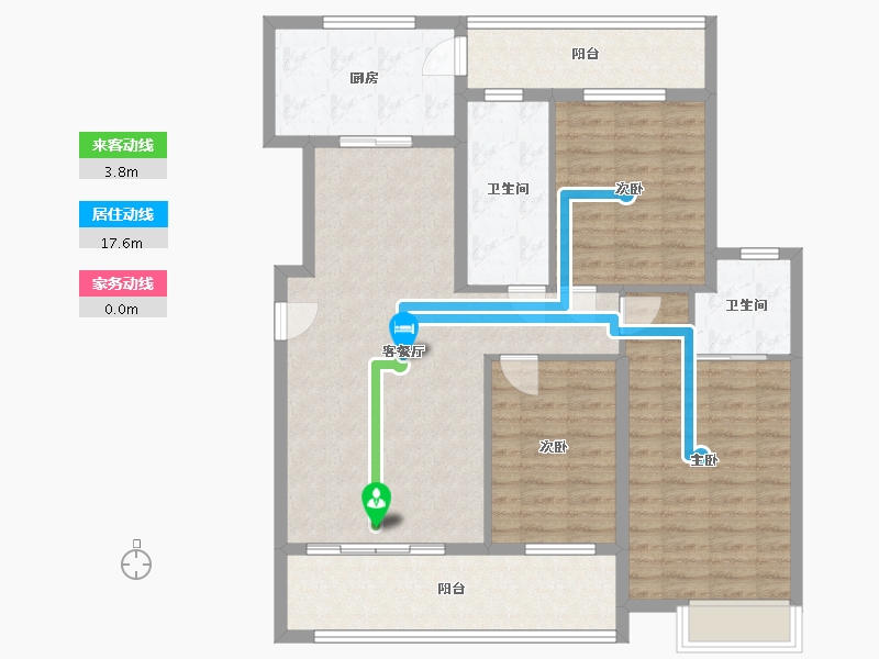 湖北省-黄冈市-长安世纪城-107.95-户型库-动静线