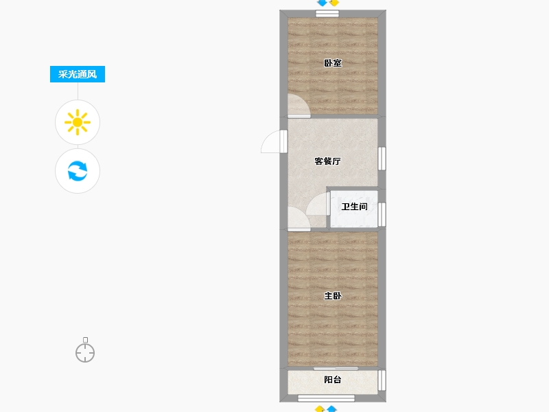 上海-上海市-中原路99弄-40.91-户型库-采光通风