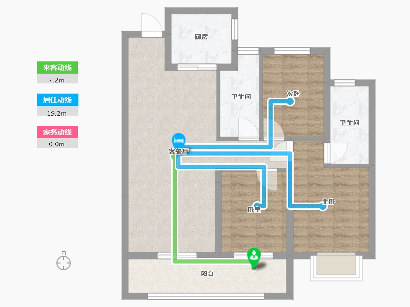 陕西省-西安市-招商央畔-82.82-户型库-动静线