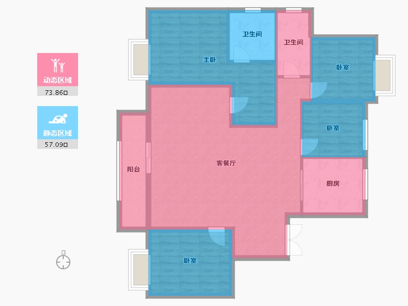 山西省-晋中市-龙湖天境-150.00-户型库-动静分区