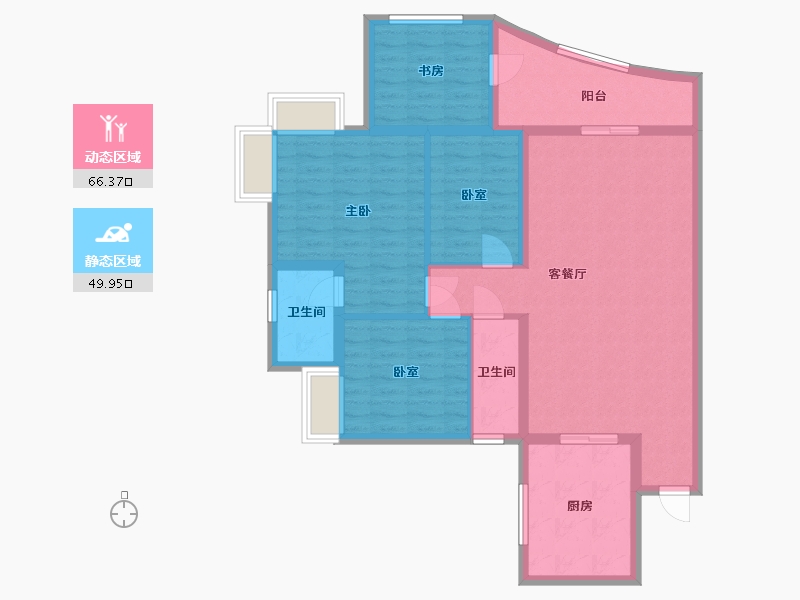 湖南省-衡阳市-合兴新城-104.00-户型库-动静分区