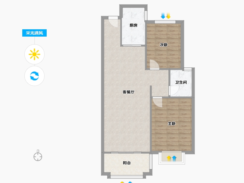 江苏省-镇江市-瑄园商业住宅小区-74.18-户型库-采光通风